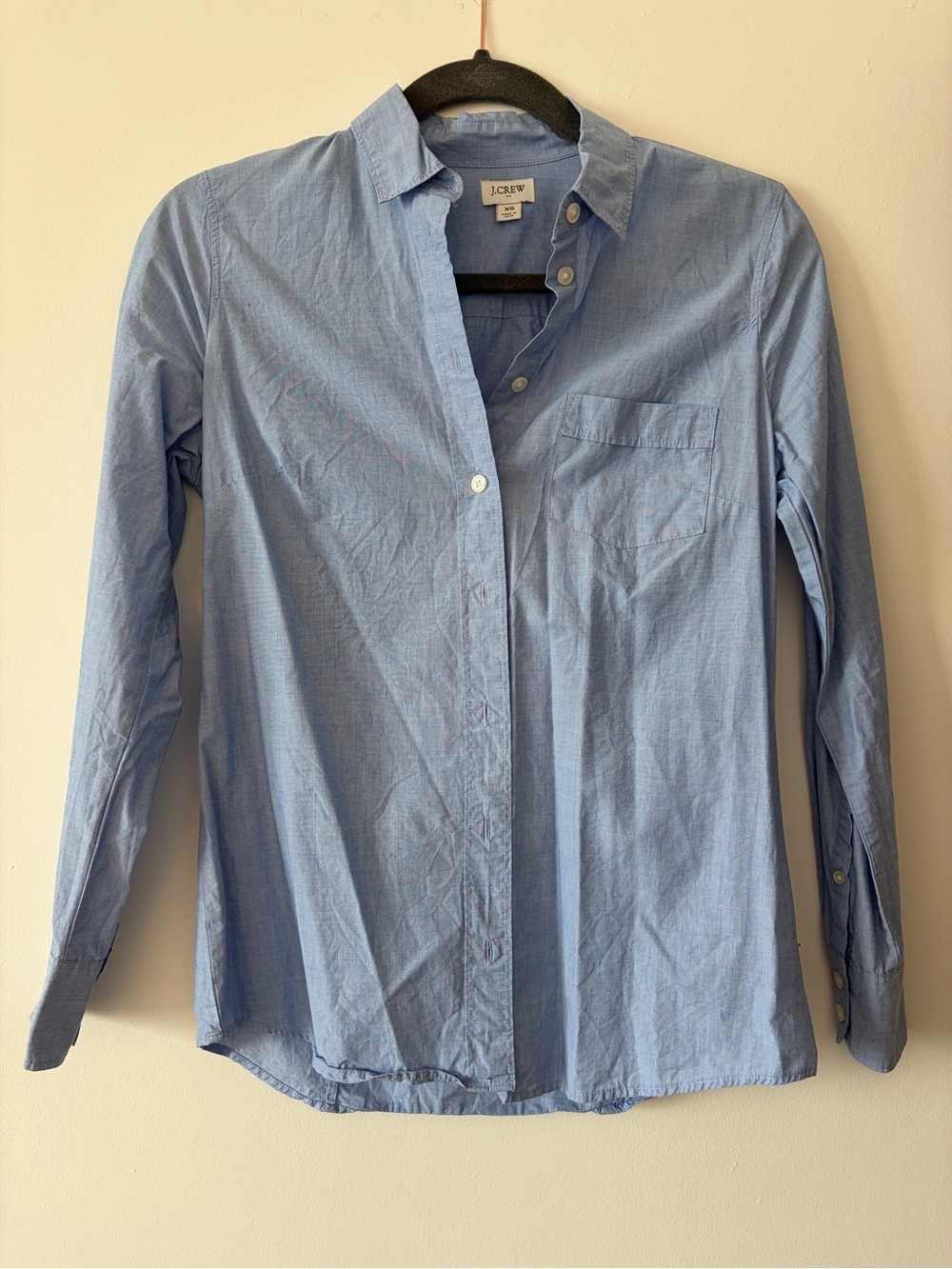 J. Crew Women’s Light Blue Long-Sleeve Button-Down Shirt